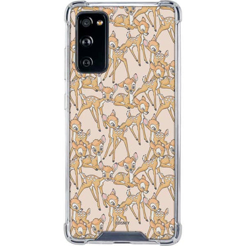 Disney Bambi Character Pattern Galaxy S20 FE Clear Case